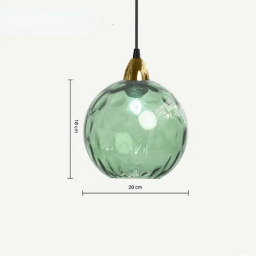 Skanto | HelderBol - Glass kule pendellampe