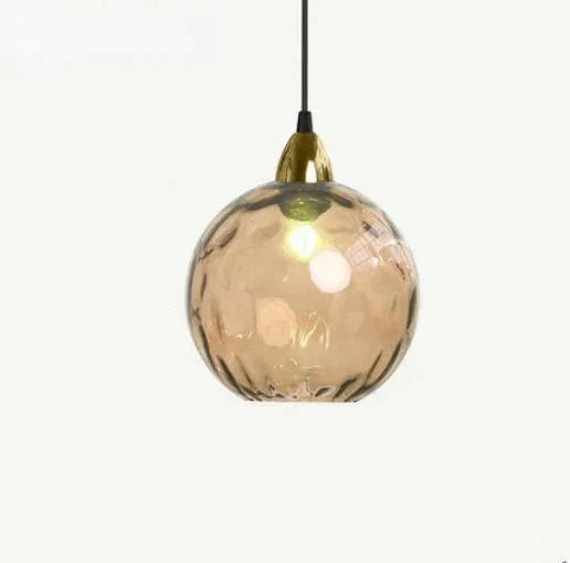 Skanto | Glasora Pendellampe - Transparent Glassball med LED-belysning