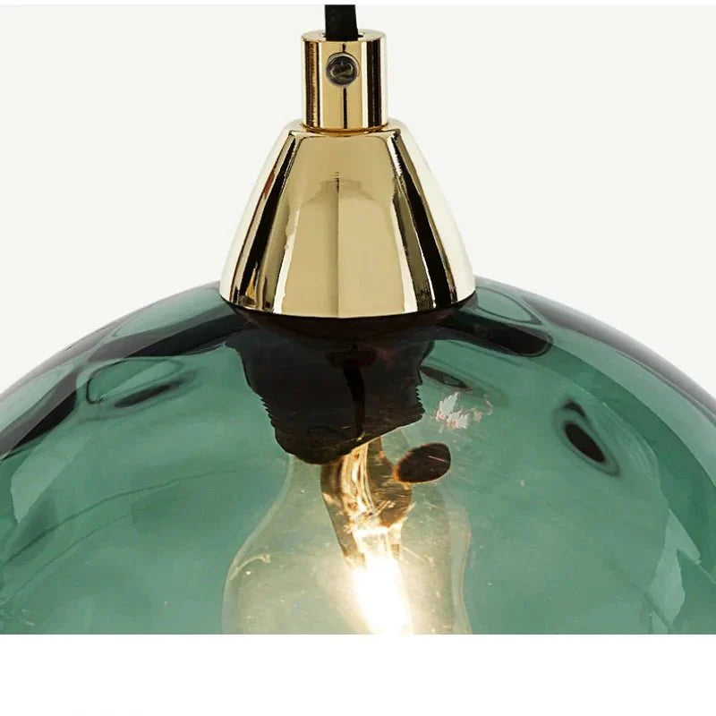 Skanto | Glasora Pendellampe - Transparent Glassball med LED-belysning