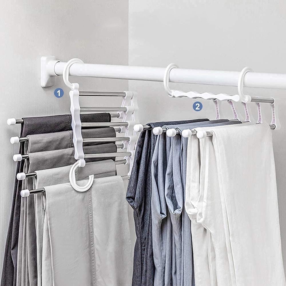 Skanto | RackHanger - 5 i 1 - Multifunksjonell - Plassbesparende - Praktisk - Stilig design