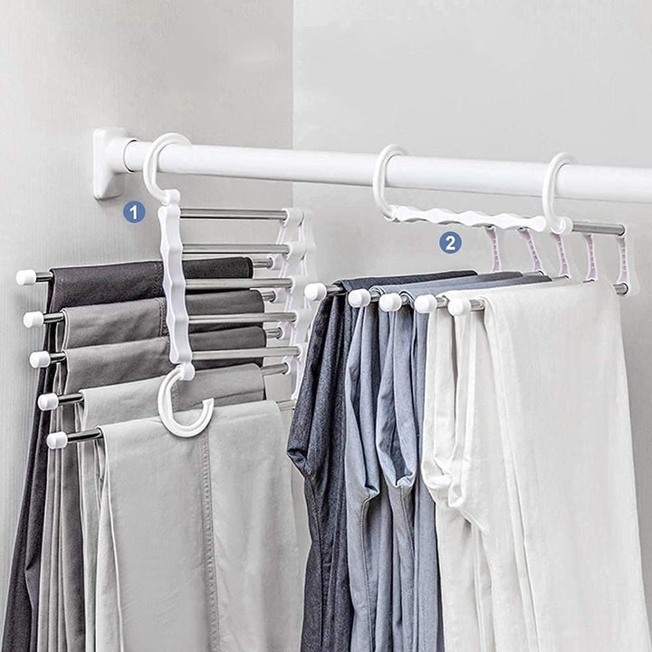 Skanto | RackHanger - 5 i 1 - Multifunksjonell - Plassbesparende - Praktisk - Stilig design