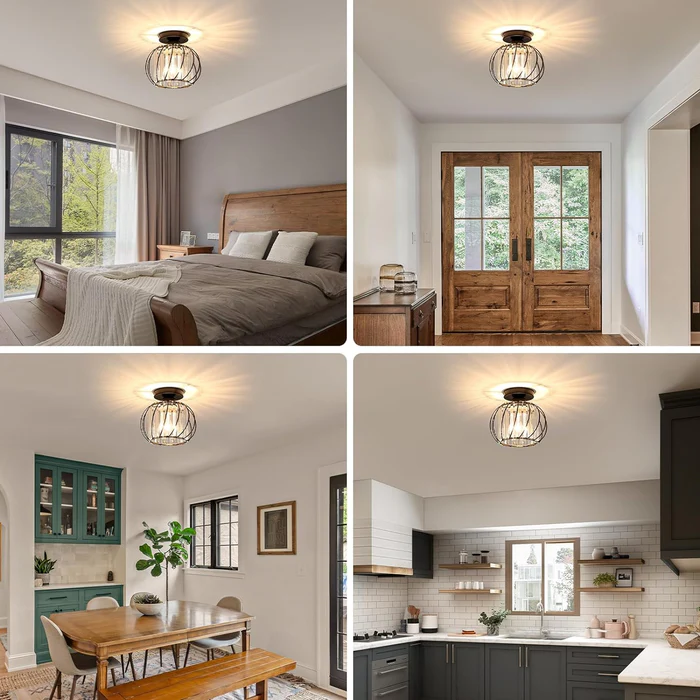 Skanto | Pendellampe svart glass kule taklampe