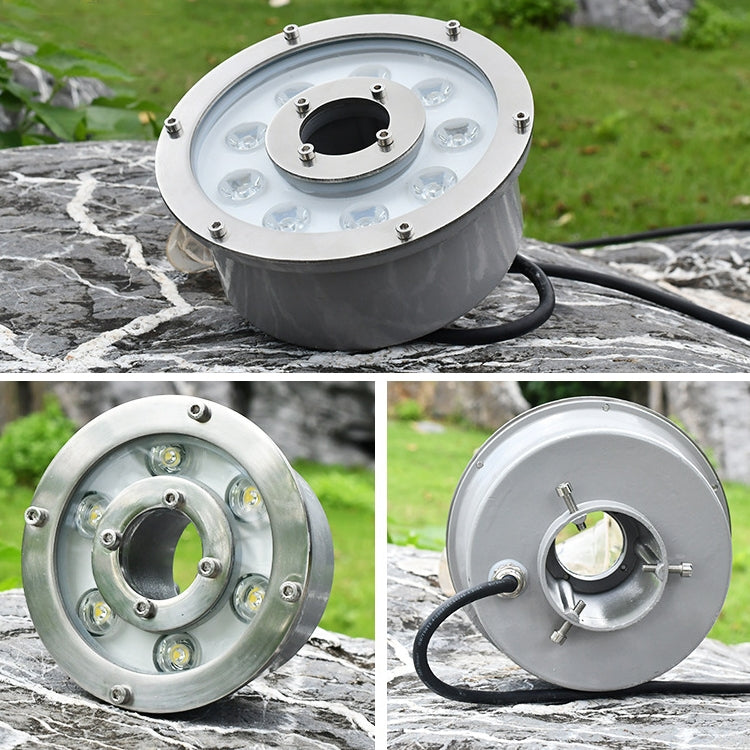 Norvo | 6W Landskap Fargeforandringsring LED Aluminiumlegering Undervannsfontenelys (Fargeforandring)