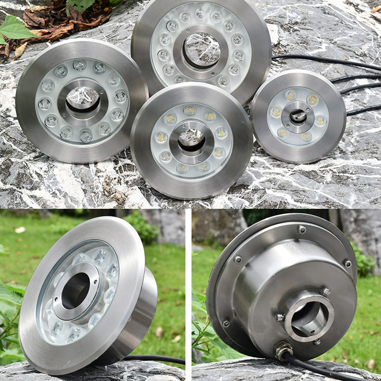 Skanto | 12W Landskap Fargeforandrende Ring LED Rustfritt Stål Undervann Spotlight (Fargerik)