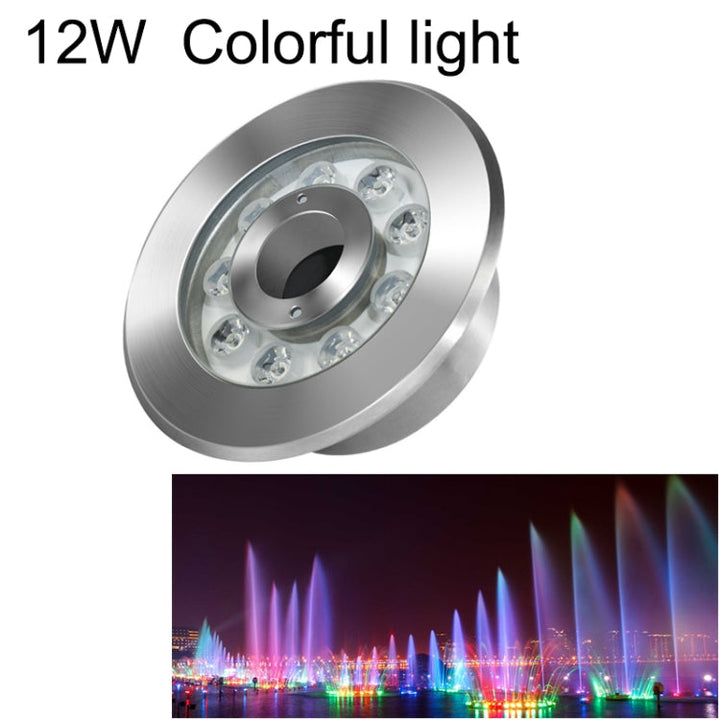 Skanto | 12W Landskap Fargeforandrende Ring LED Rustfritt Stål Undervann Spotlight (Fargerik)