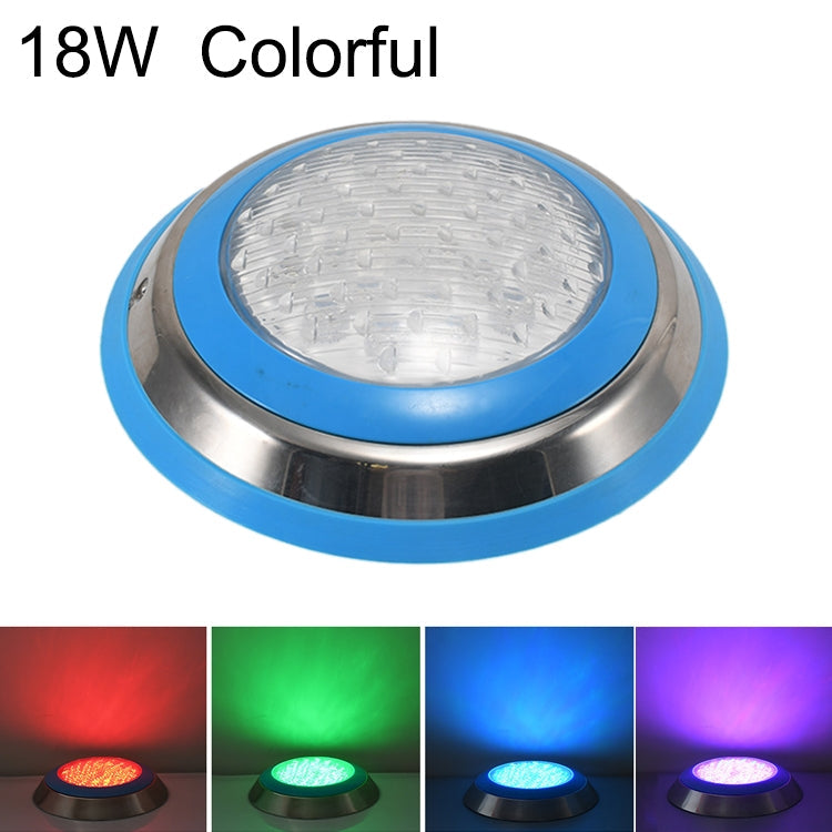 Skanto | 18W LED Rustfritt Stål Veggmontert Svømmebelysning Landskaps Underwater Light (Fargerik Lys)