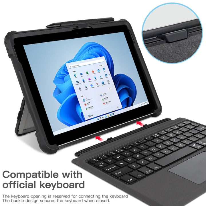 Skanto | For MicroSoft Surface Pro 4 / 5 / 6 / 7 / 7+ Akryll gjennomsiktig hånd- og skulderstropp laptop etui