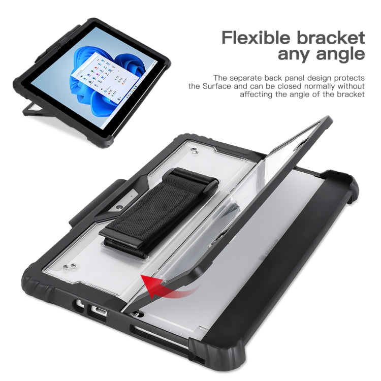 Skanto | For MicroSoft Surface Pro 4 / 5 / 6 / 7 / 7+ Akryll gjennomsiktig hånd- og skulderstropp laptop etui
