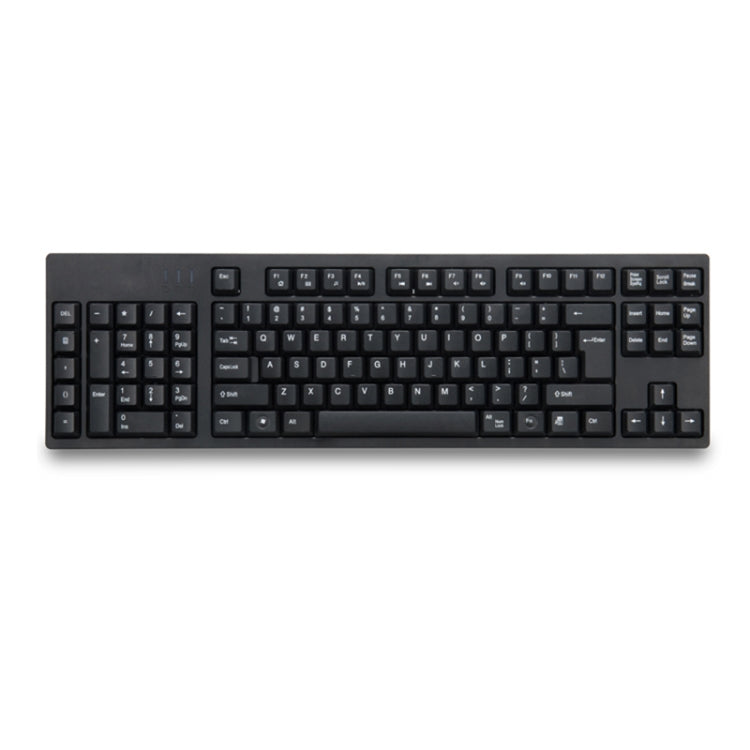 Skanto | Kablet USB Venstrehendt Tastatur med Dual HUB Funksjon (Svart)
