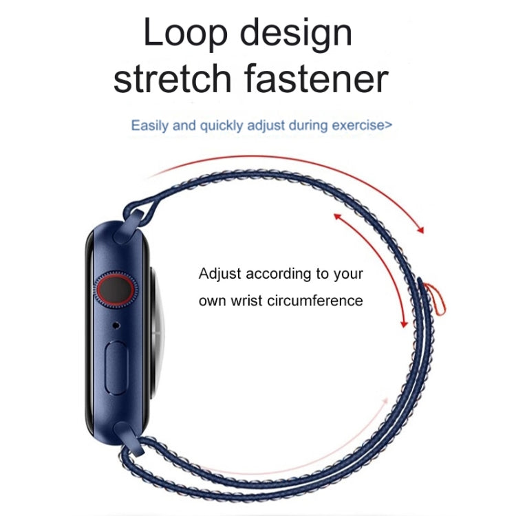 Skanto | For Apple Watch Series 5 40mm Loop Nylon Klokkerem (Starlight Gul Rosa)
