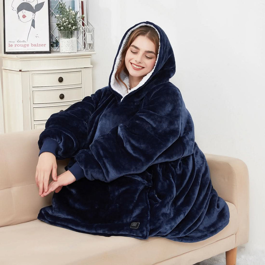 Skanto | USB oppvarmet teppe hoodie for intens varme
