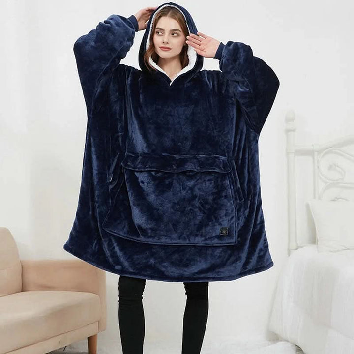 Skanto | USB oppvarmet teppe hoodie for intens varme