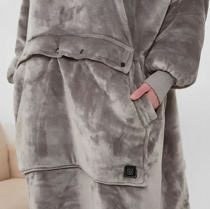 Skanto | USB oppvarmet teppe hoodie for intens varme