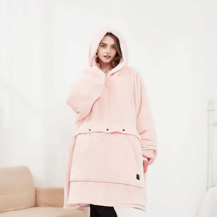 Skanto | USB oppvarmet teppe hoodie for intens varme