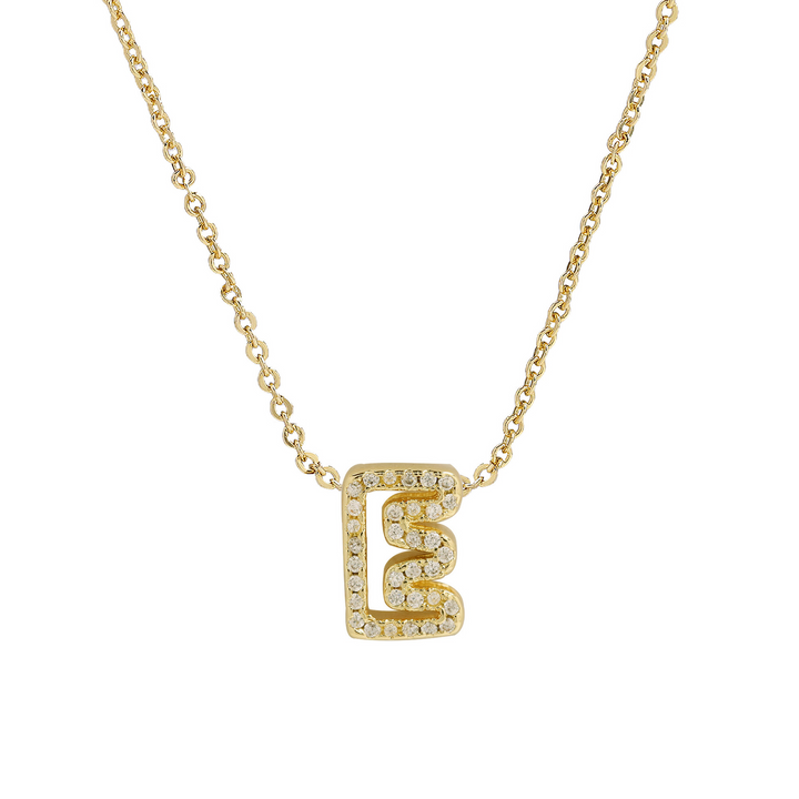 Skanto | Blændende Diamant Initial Halskjede