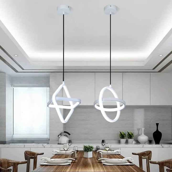 Moderne LED Hengende Lampe – Minimalistisk Pendellampe for Stue og Spisestue | Skanto