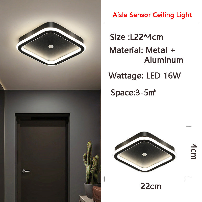 Skanto | MotionGlide PIR Bevegelsessensor LED Taklampe | Smart Belysning | Energisparende | Perfekt for Gang & Bad