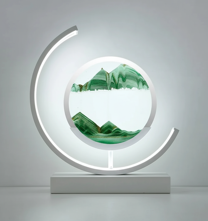 DuneGlow Bordlampe – Håndlaget Ambient Lampe med Beroligende Lys og Moderne Design | Skanto