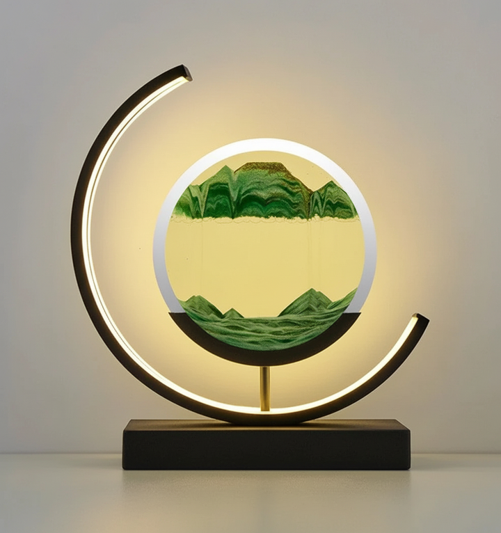 DuneGlow Bordlampe – Håndlaget Ambient Lampe med Beroligende Lys og Moderne Design | Skanto