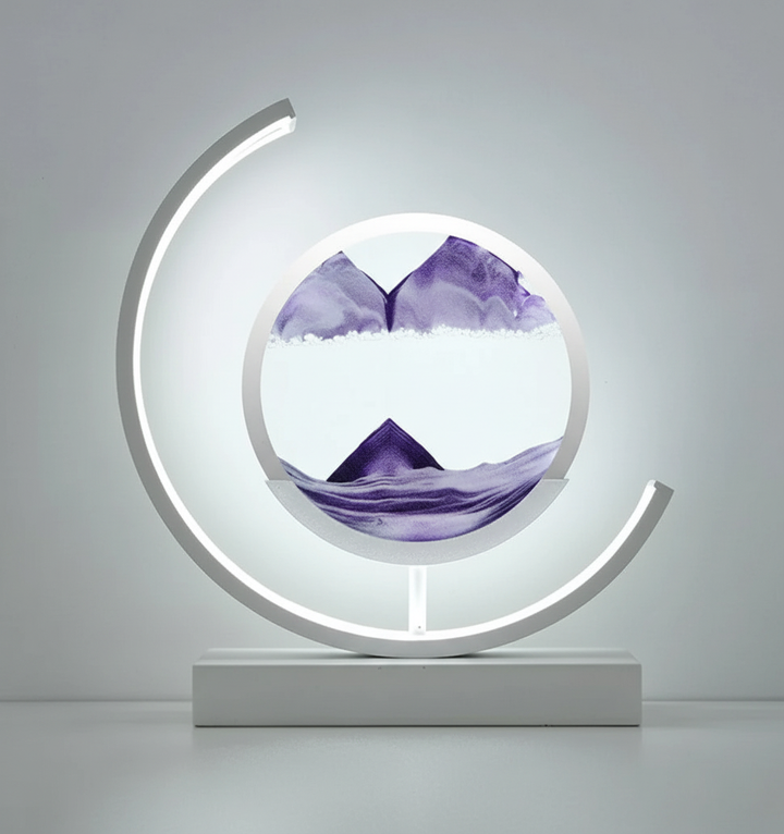 DuneGlow Bordlampe – Håndlaget Ambient Lampe med Beroligende Lys og Moderne Design | Skanto
