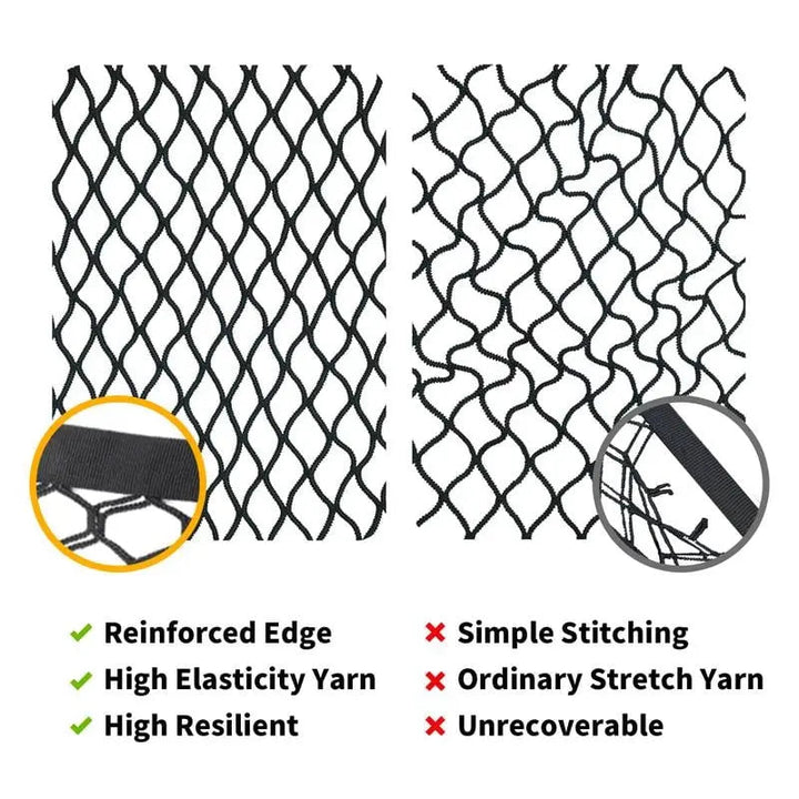 Elastisk bagasjenett med solide karabinere