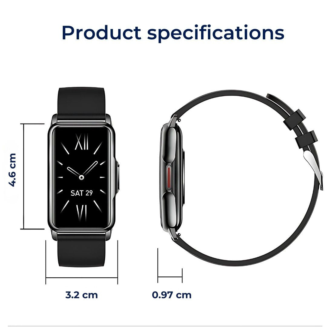 Elegant Smartwatch for everyday use | Helseovervåking - Holdbart design - Sømløs hele dagen tilkobling Skanto