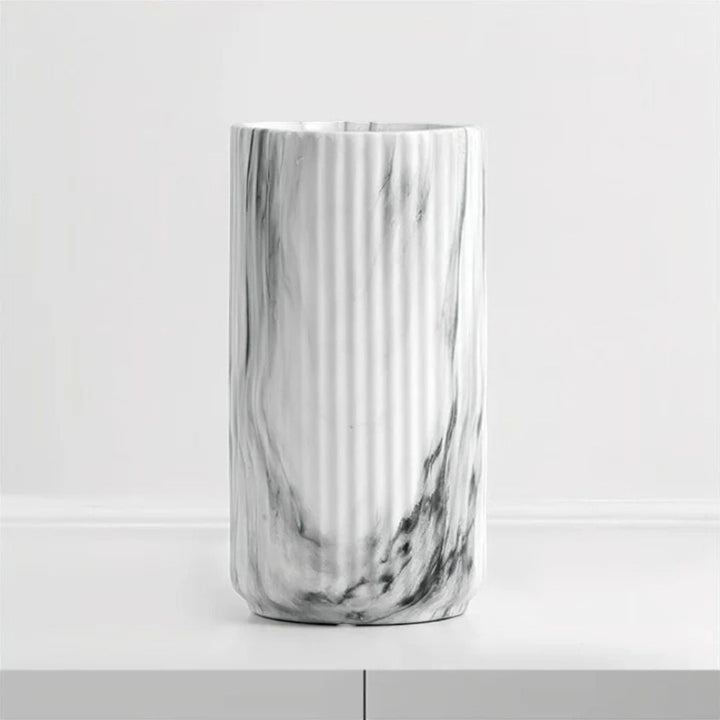 Skanto | Elegant Vertikal Marmor Keramikk Vase