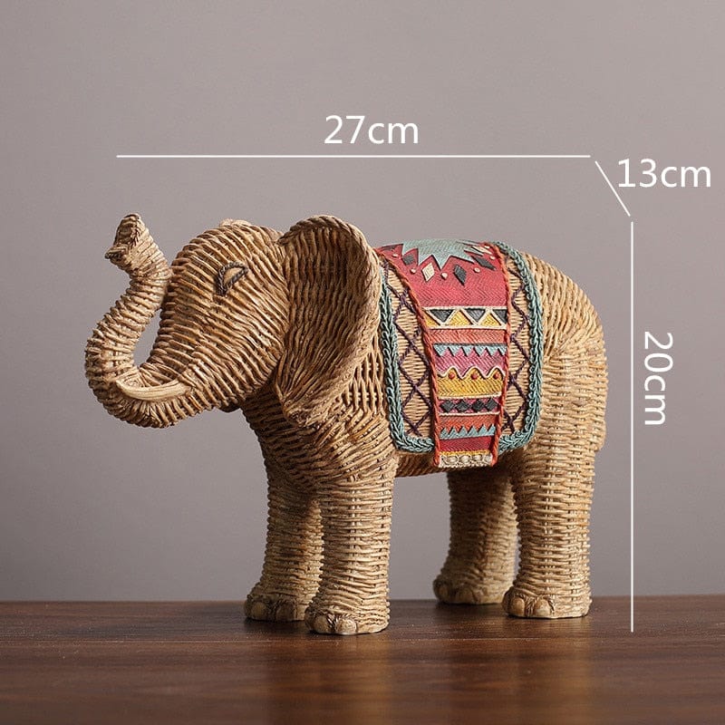 Elefant Rattan Statue | Skanto