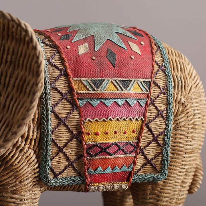 Elefant Rattan Statue | Skanto