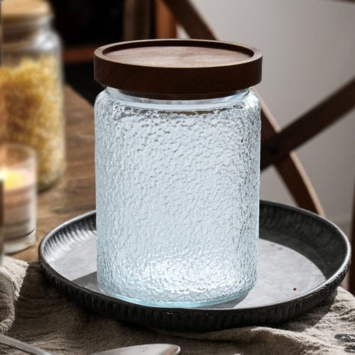 Pr prägemønster blomst glassbeholder Skanto
