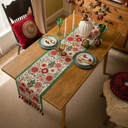 Skanto | Brodert Blomster Quast Bordløper