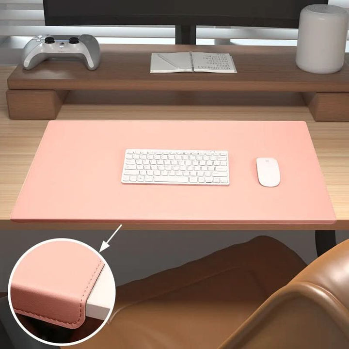 Skanto | Ergonomisk PU-læder skrivebordsmåtte med håndleddsstøtte