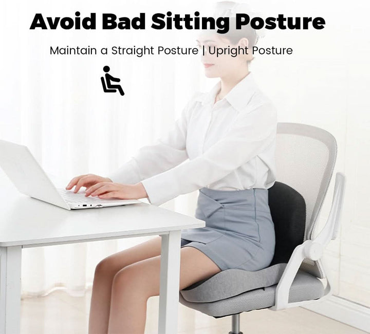 ErgoComfort Pad Memory Foam Seat Cushion | Skanto