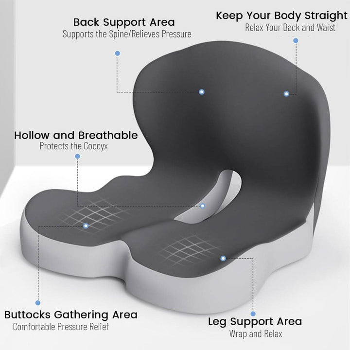 Ergonomiske Sitzkissen med Lendenwirbelstütze