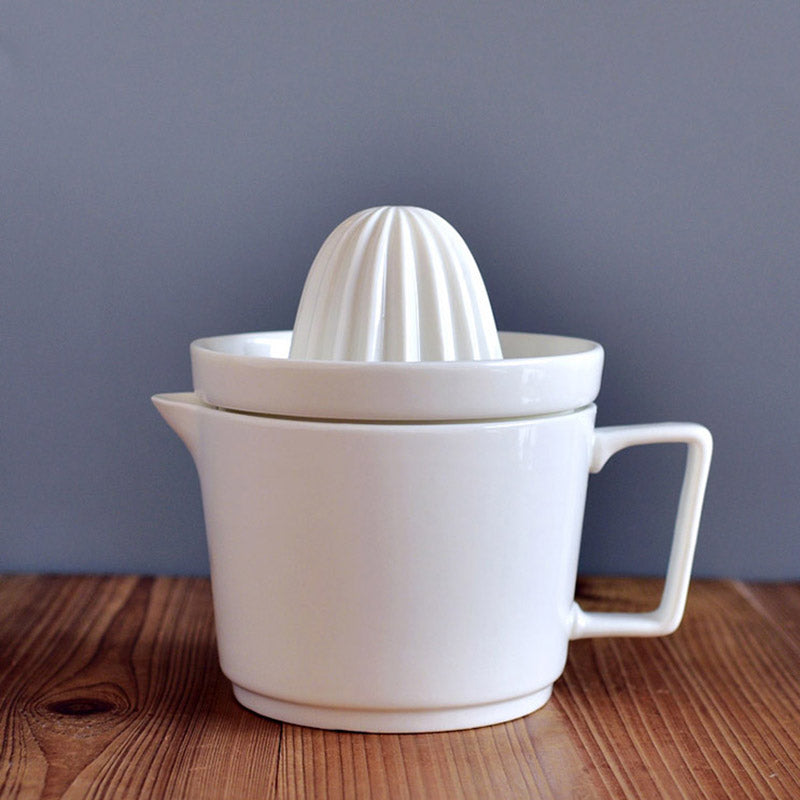 Skanto | Eze Keramisk Sitrus Juicer – Manuell Juice Ekstraktor for Sitroner, Appelsiner & Lima