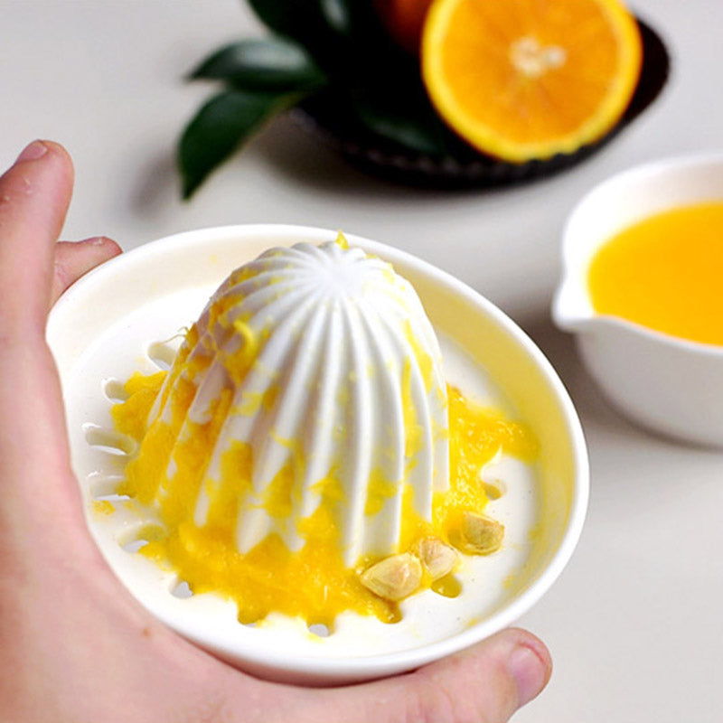 Skanto | Eze Keramisk Sitrus Juicer – Manuell Juice Ekstraktor for Sitroner, Appelsiner & Lima