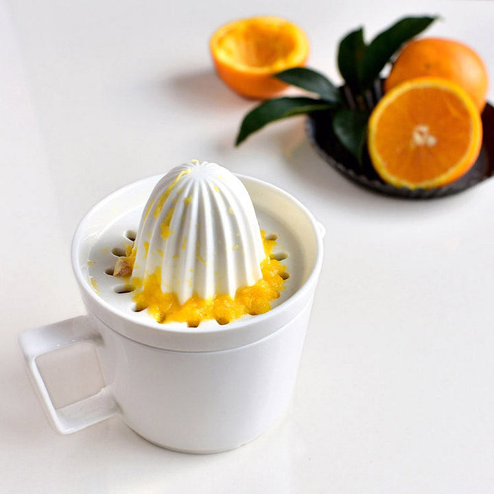 Skanto | Eze Keramisk Sitrus Juicer – Manuell Juice Ekstraktor for Sitroner, Appelsiner & Lima