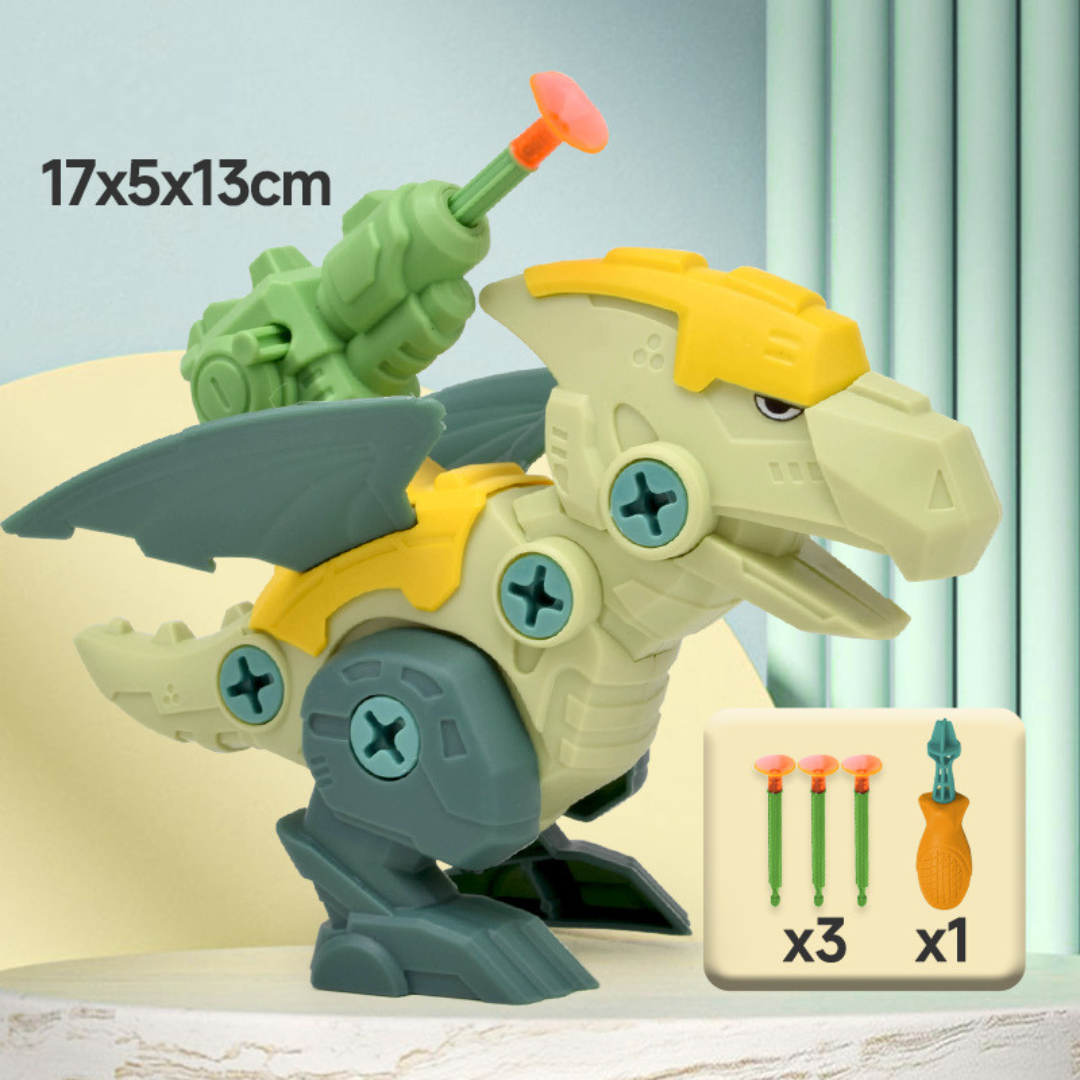 Skanto | Dinosaur Skru Sett med Sugkoppe Kanon