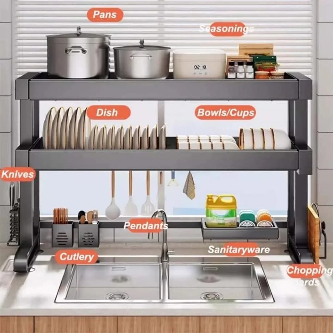 Norvo | 2-nivå oppvaskstativ over vasken