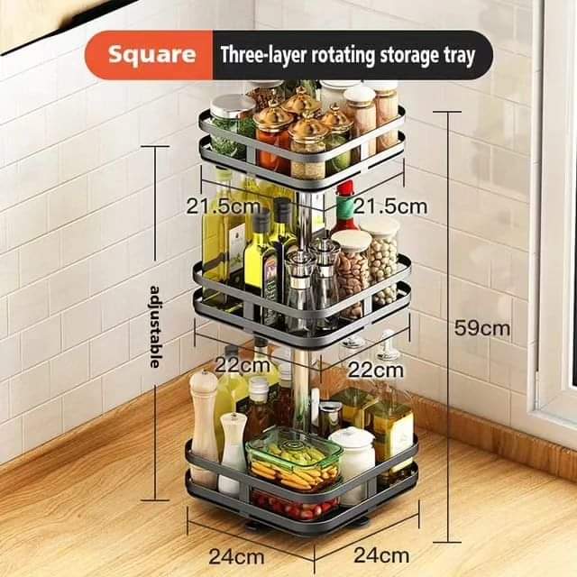Skanto | 3Tier roterende krydderhylle