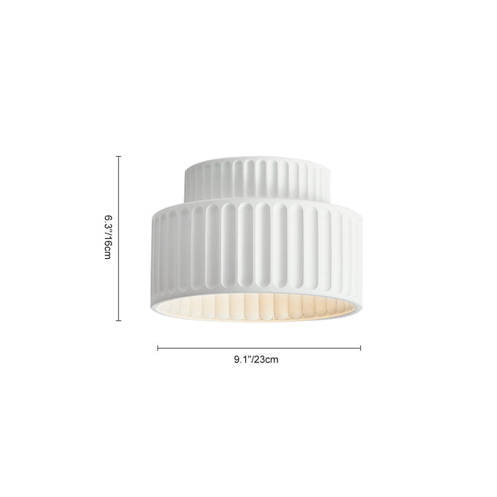 Skanto | Nordic Taklampe laget av keramikk i kremfarge