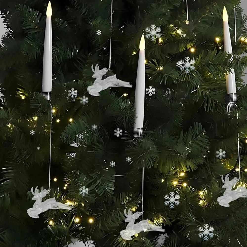 Skanto | LED lysestake sett uten flamme for juletre & festlige dekorasjoner