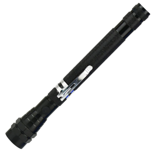 Teleskopisk magnetisk LED-lommelykt