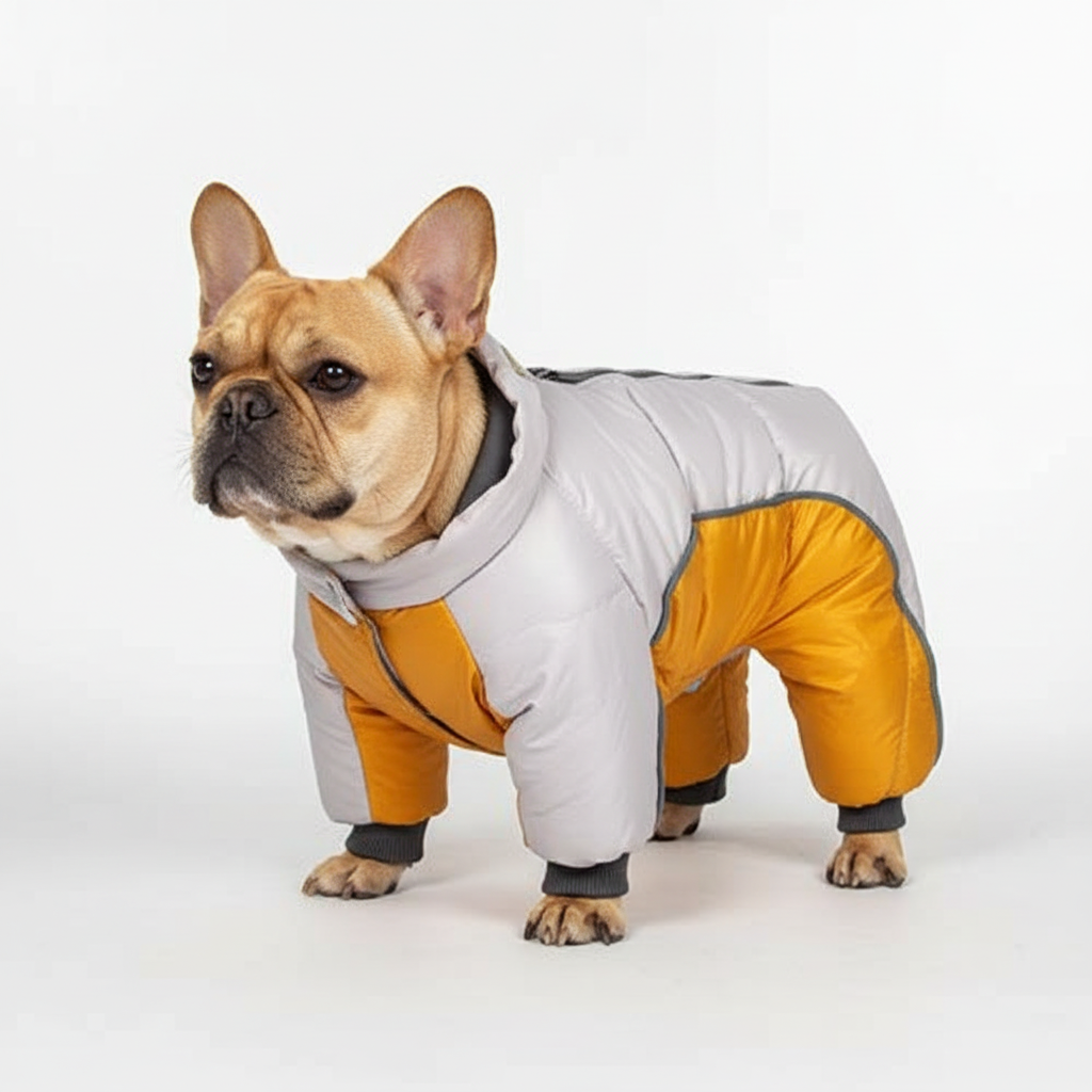 Varm og wasserdichte Winterjacke für Hunde mit reflektierenden Streifen