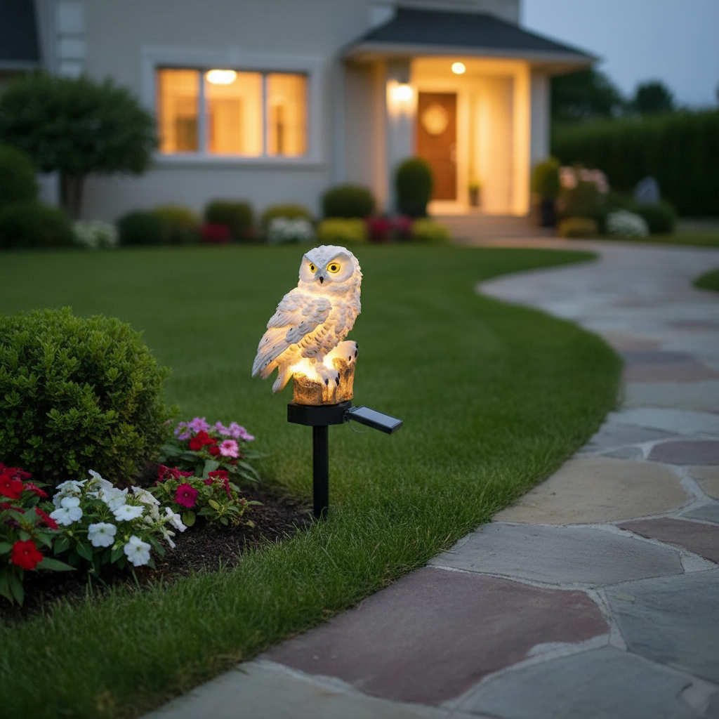 OwlGlow solcelledrevet hagelampe