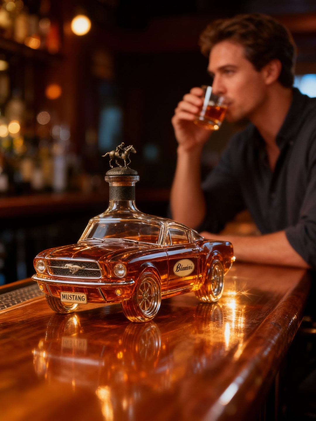 Mustang Autoförmiger Whiskey Dekanter