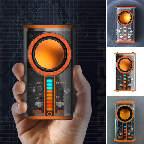 Transparent trådløs Mecha Bluetooth-høyttaler | Skanto