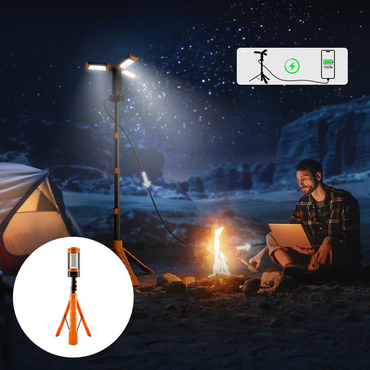 Skanto | Oppladbart campinglys med stativ
