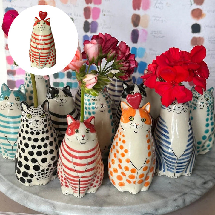 Skanto | Prikkete Katt Vase