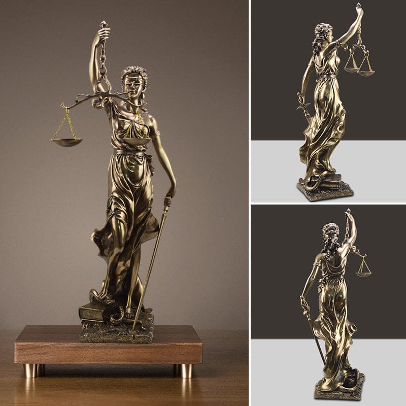 Gudsinnes av rettferdighet statue dekorasjon | Skanto